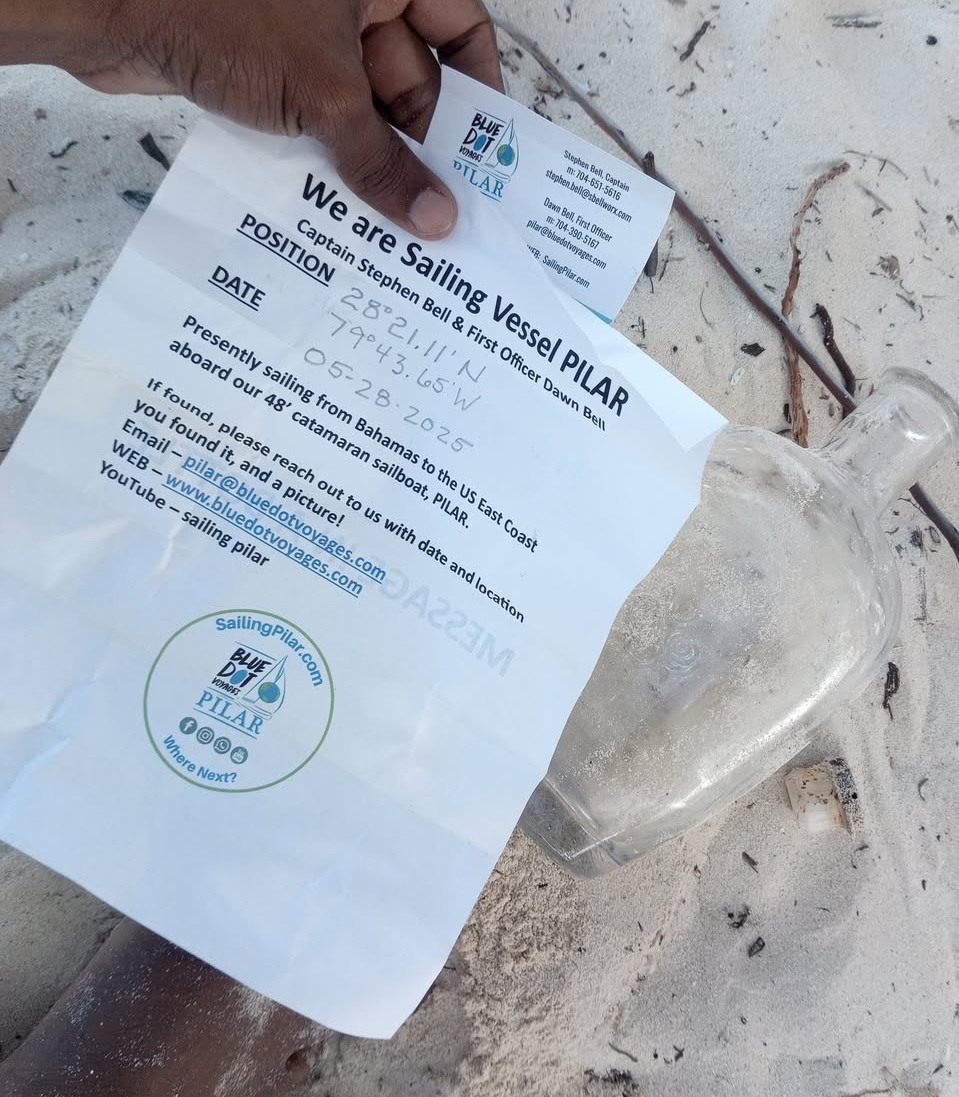 message in bottle letter - nassau